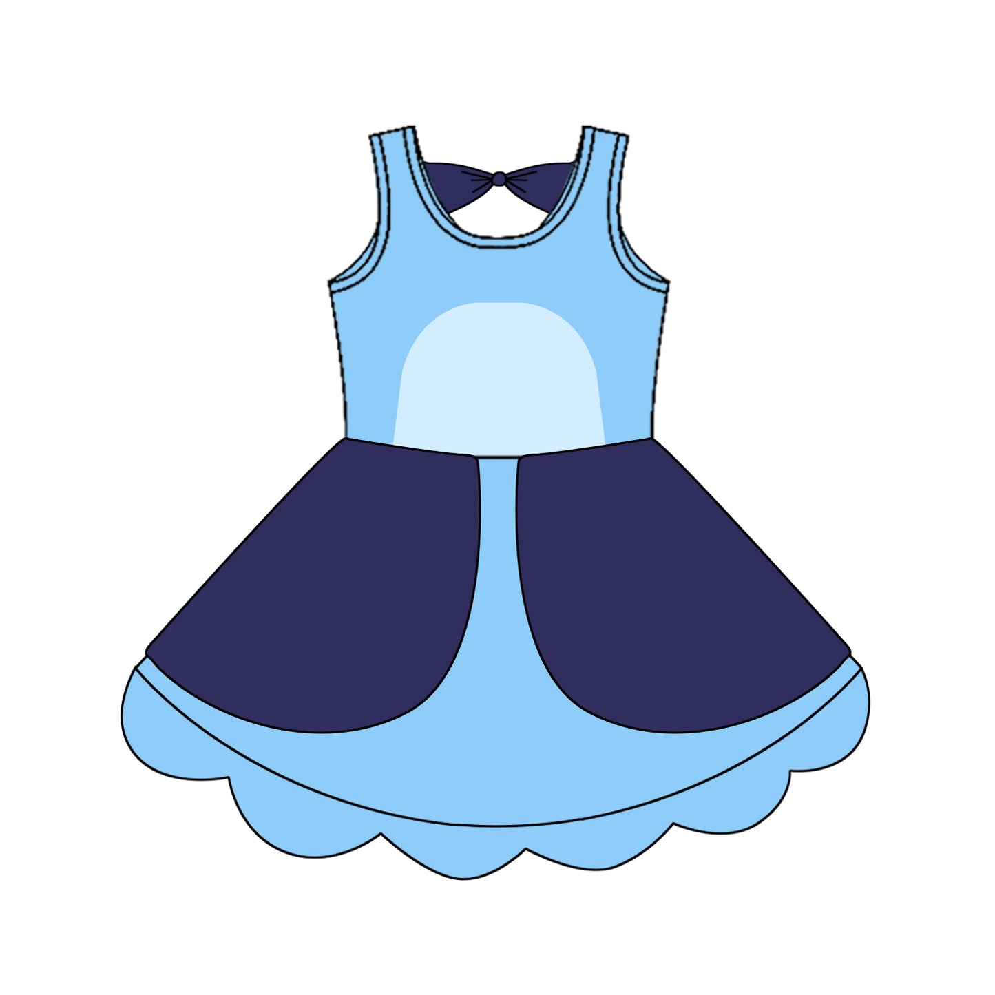 4.15GSD2515 blue dress
