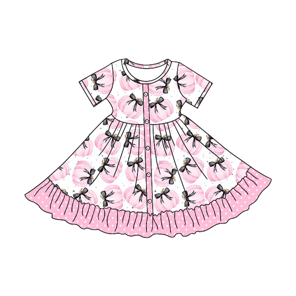4.25 GSD2542 Pink Pumpkin Short Sleeve Dress
