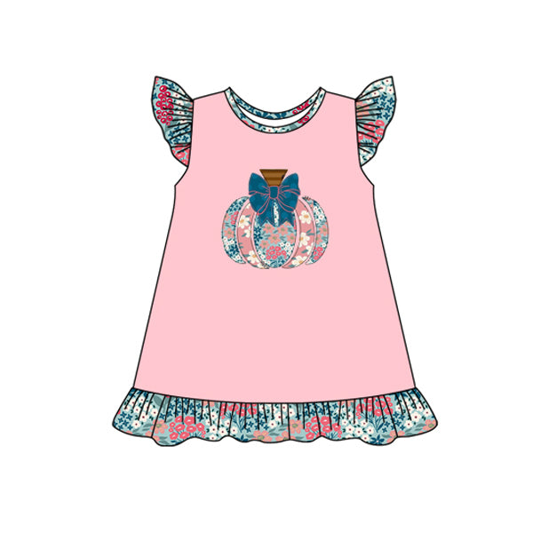 5.19GSD2585 Pink Pumpkin Short Sleeve Dress