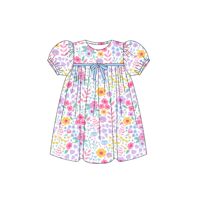5.27GSD2592 Floral Short Sleeve Dress