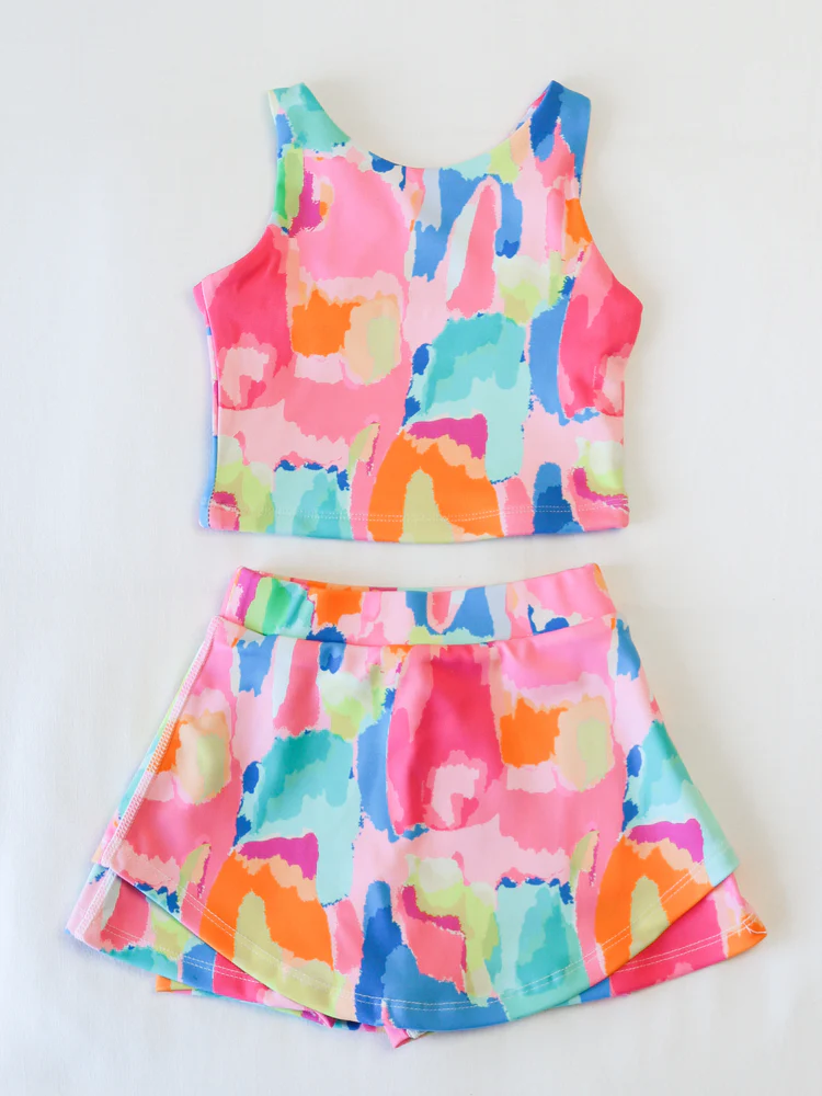 5.27GSD2625 Colorful Tie-Dye Yoga Set