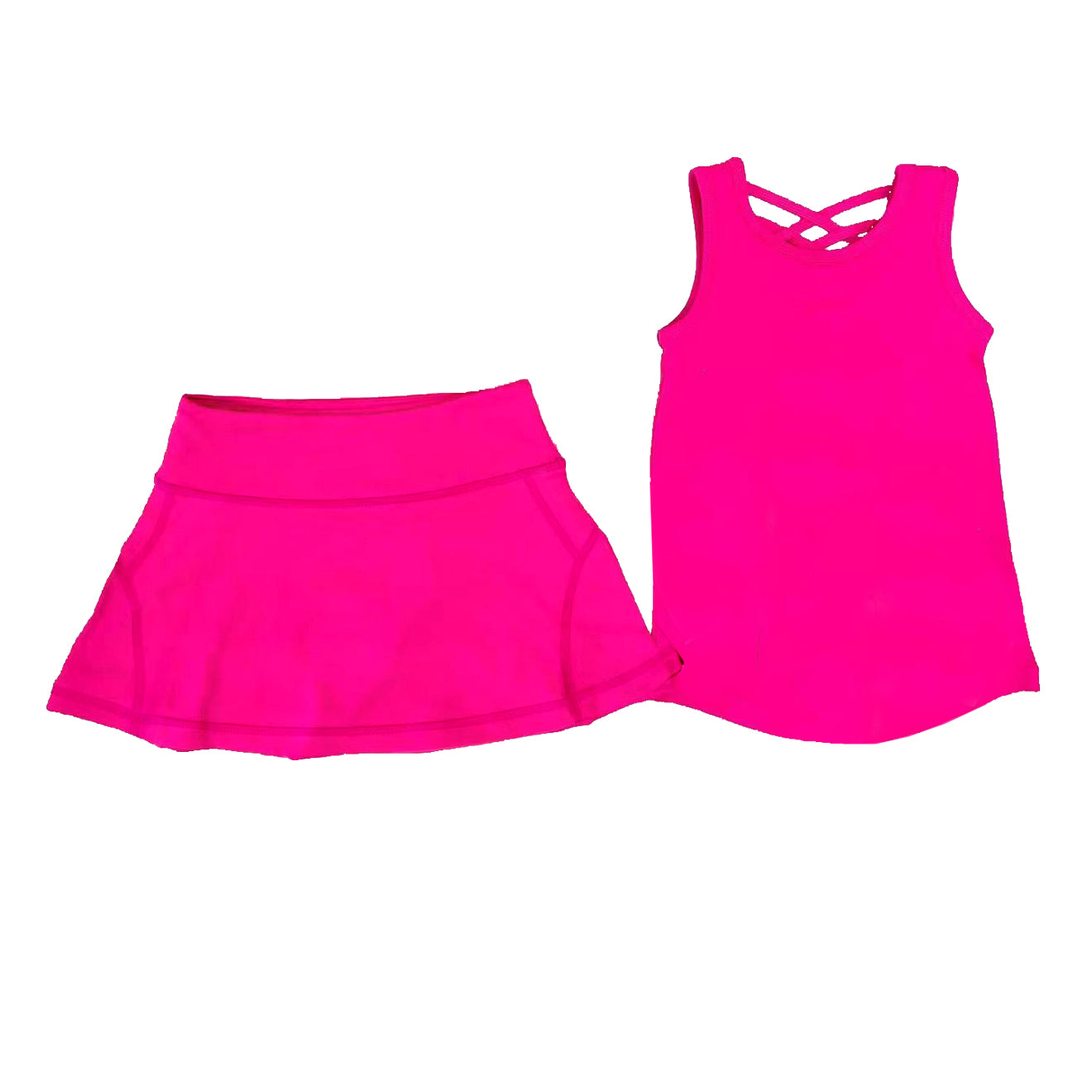 6.2GSD2653 Rose Red Yoga Two-piece Set
