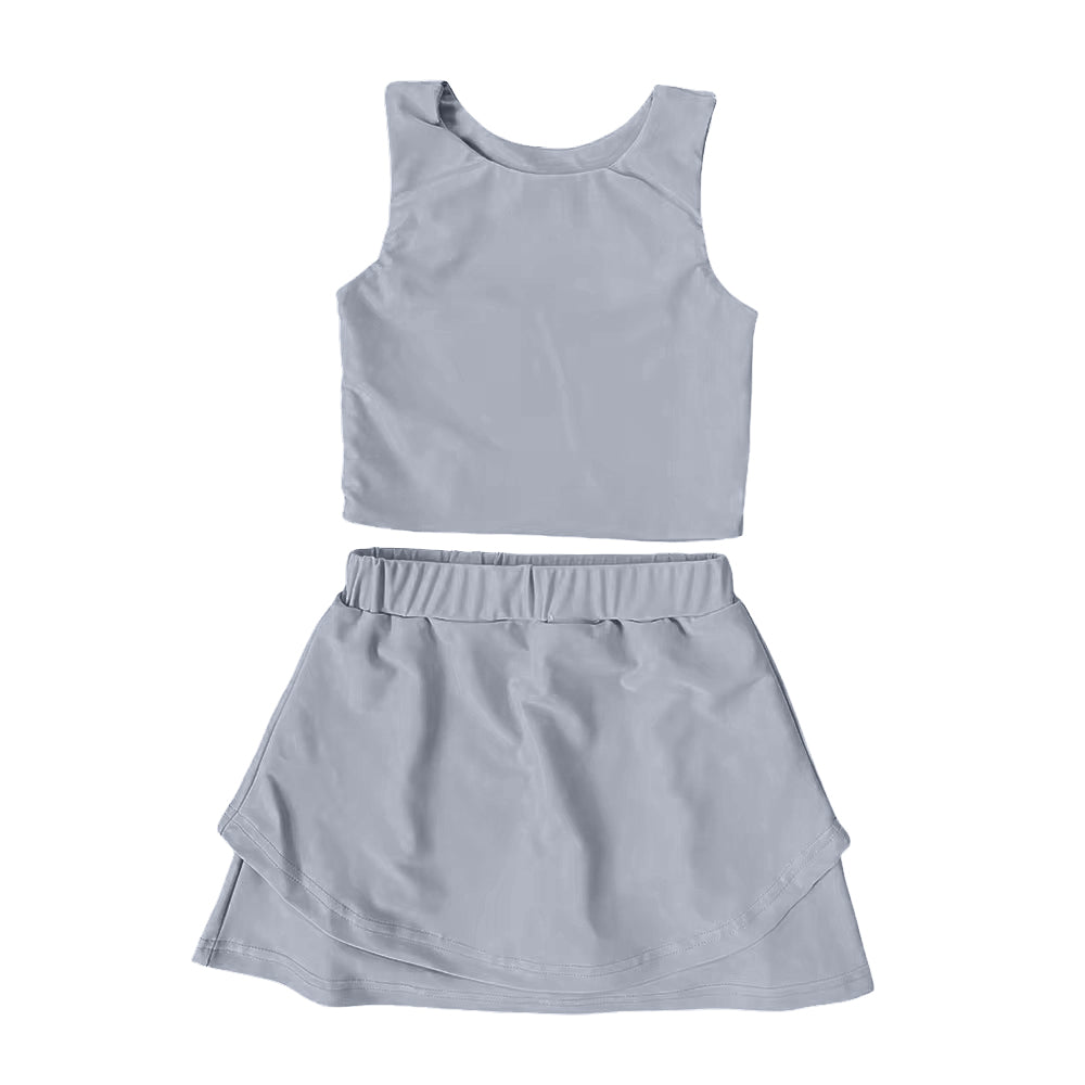 6.2GSD266 Grey Girls Yoga Suit