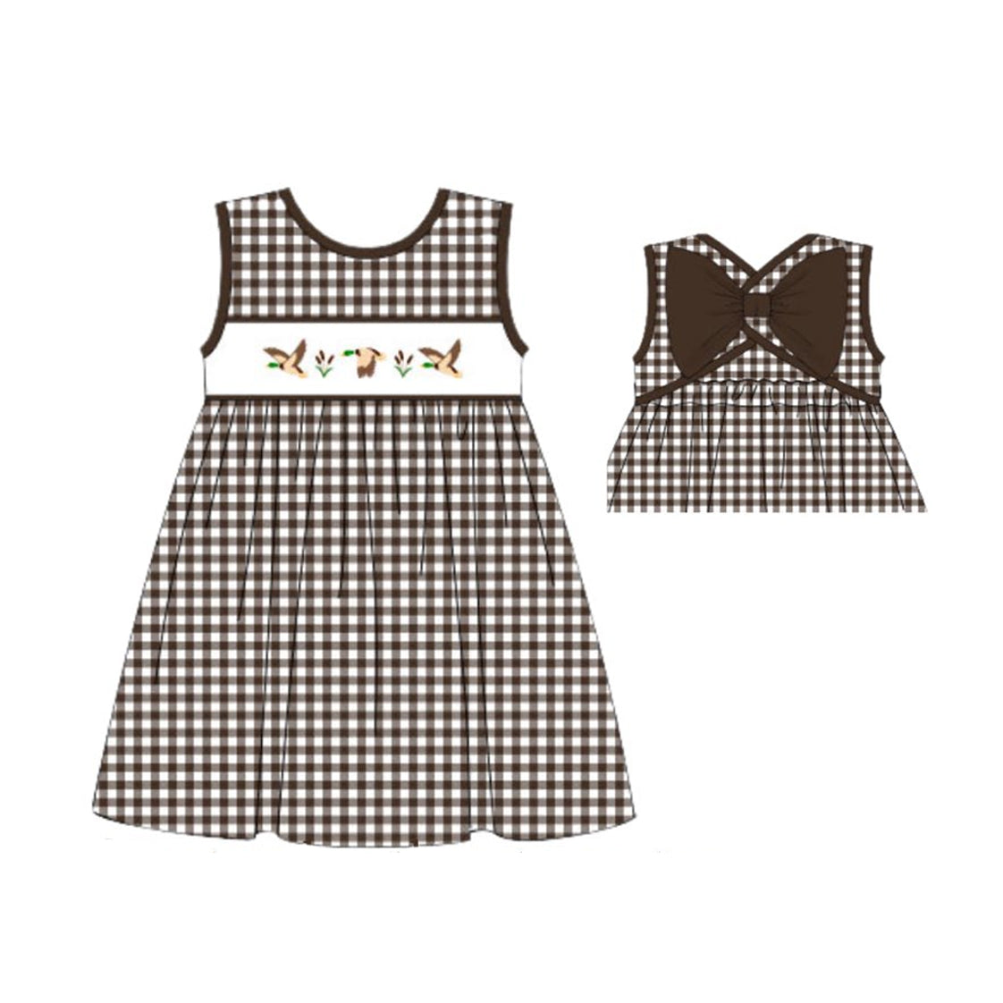6.7GSD297 duck short-sleeved dress
