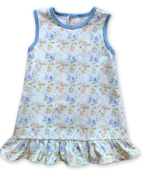 6.11GSD2703 Purple Hydrangea Sleeveless Dress