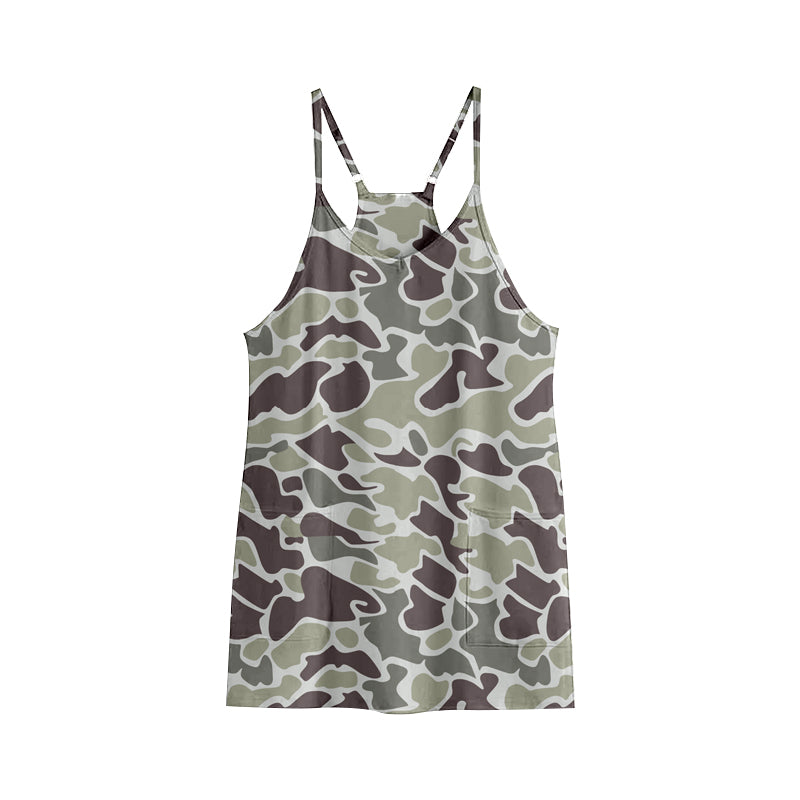 6.20GSD2719 Camouflage Strap Yoga Bodysuit