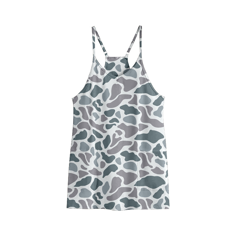 6.20GSD2723 Light grey camouflage shoulder strap yoga jumpsuit
