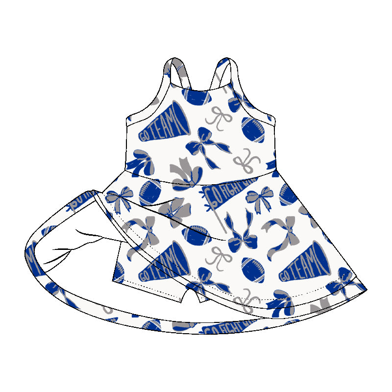 7.28GSD2778 Rugby Bow Yoga Dress