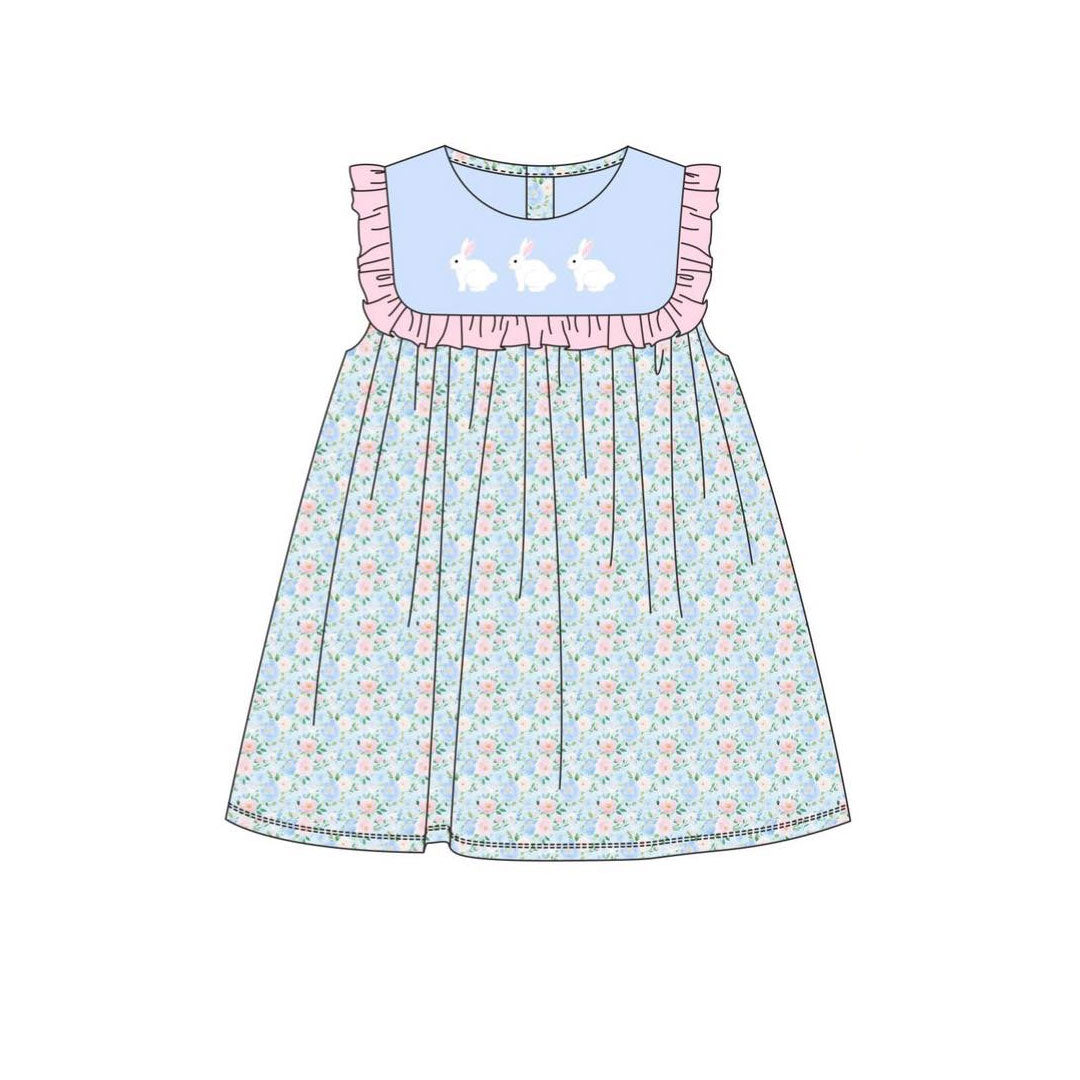 X10.29 GSD2861 Rabbit Floral Print Dress
