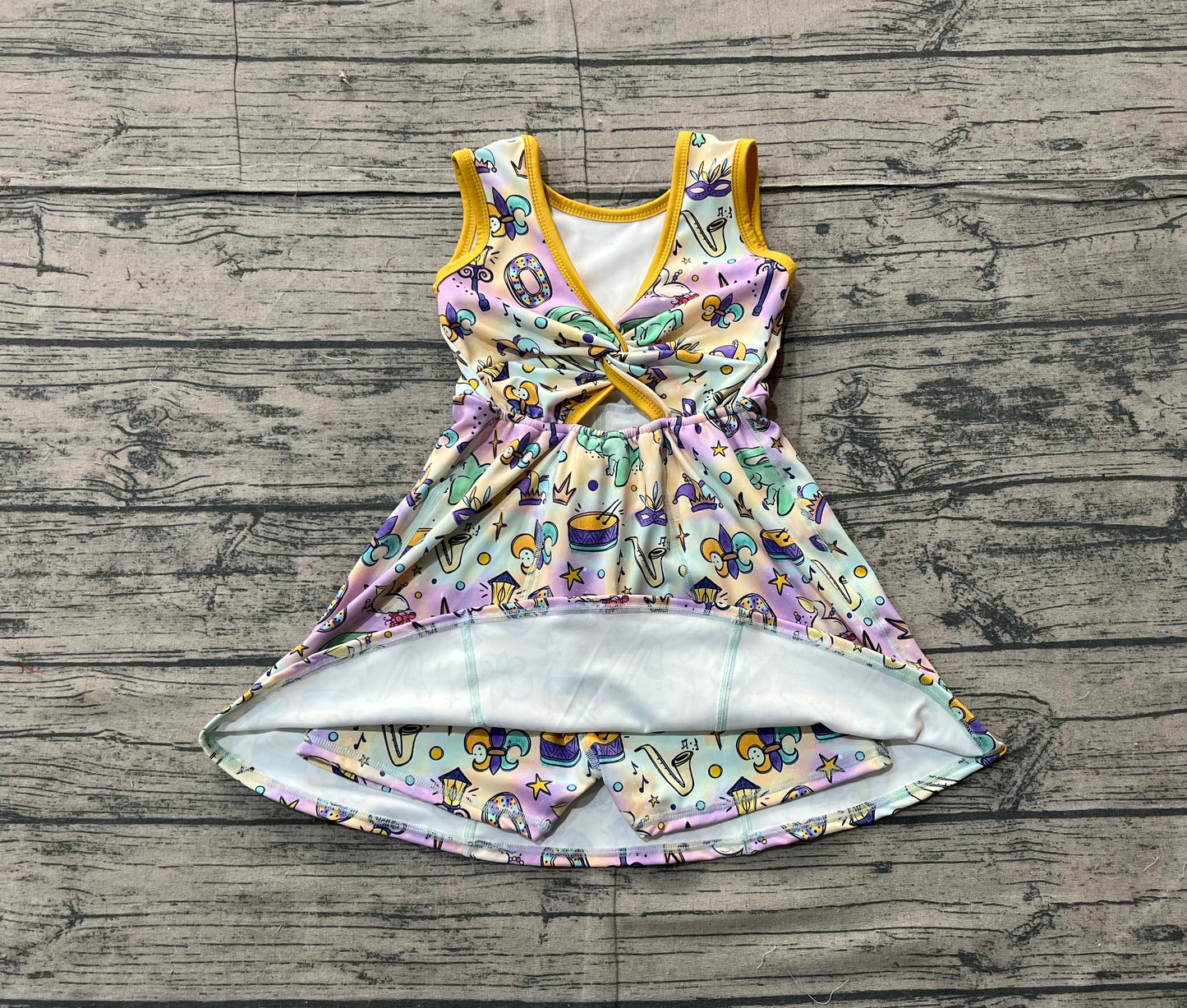 X11.11 GSD2949 Carnival Sleeveless Yoga Dress