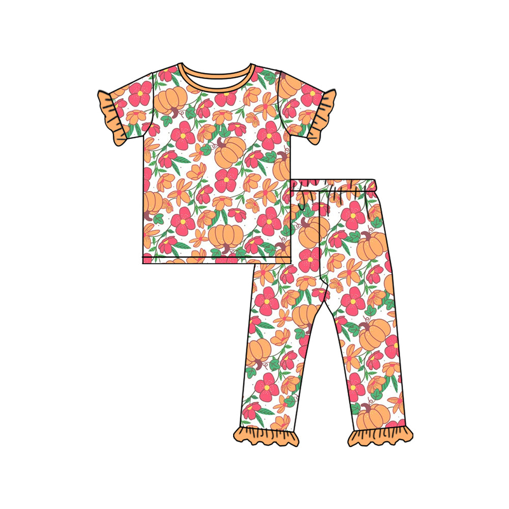 4.25 GSPO2018 Pumpkin Flower Short Sleeve Suit