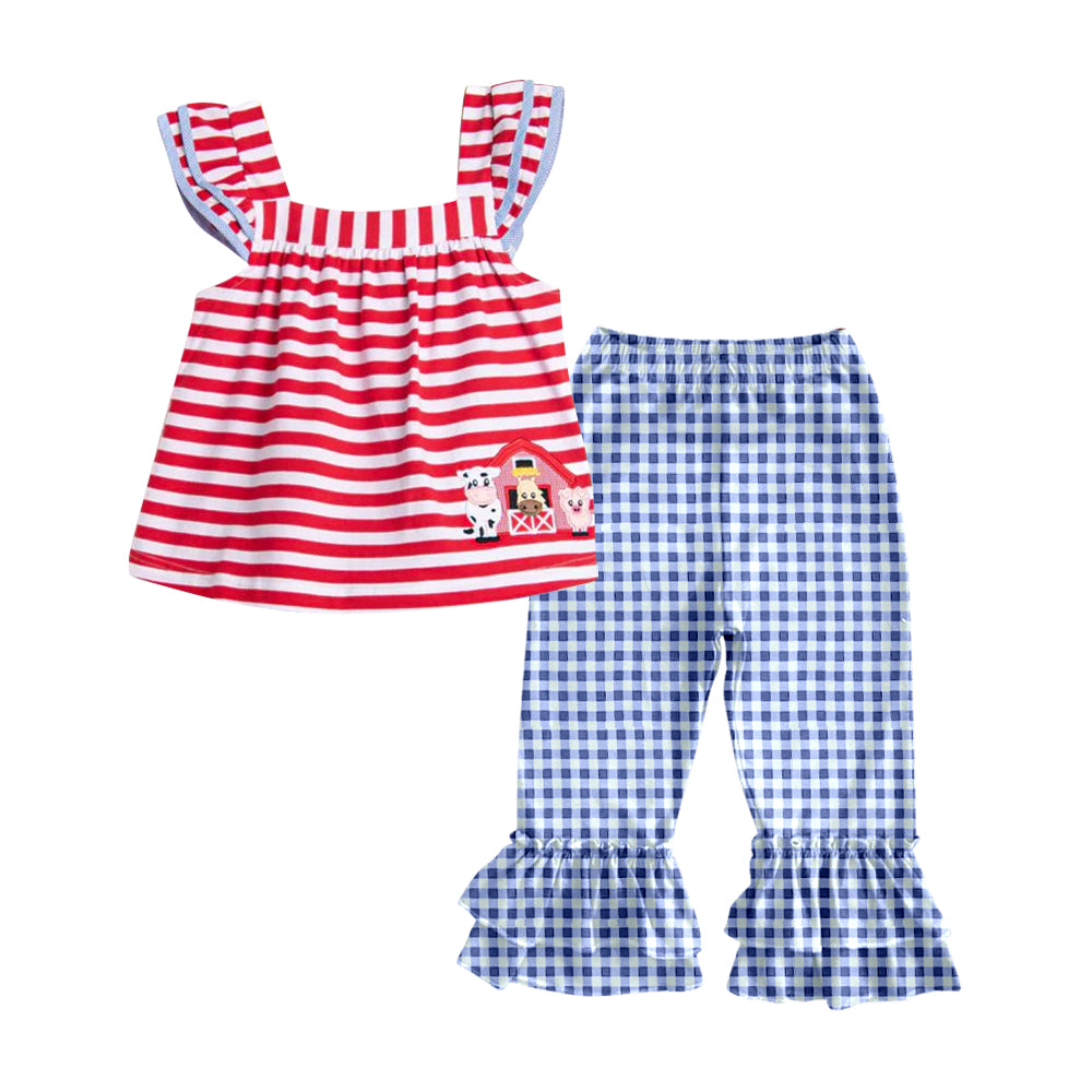 5.1GSPO2023 Farm Girl Short Sleeve Pants Suit