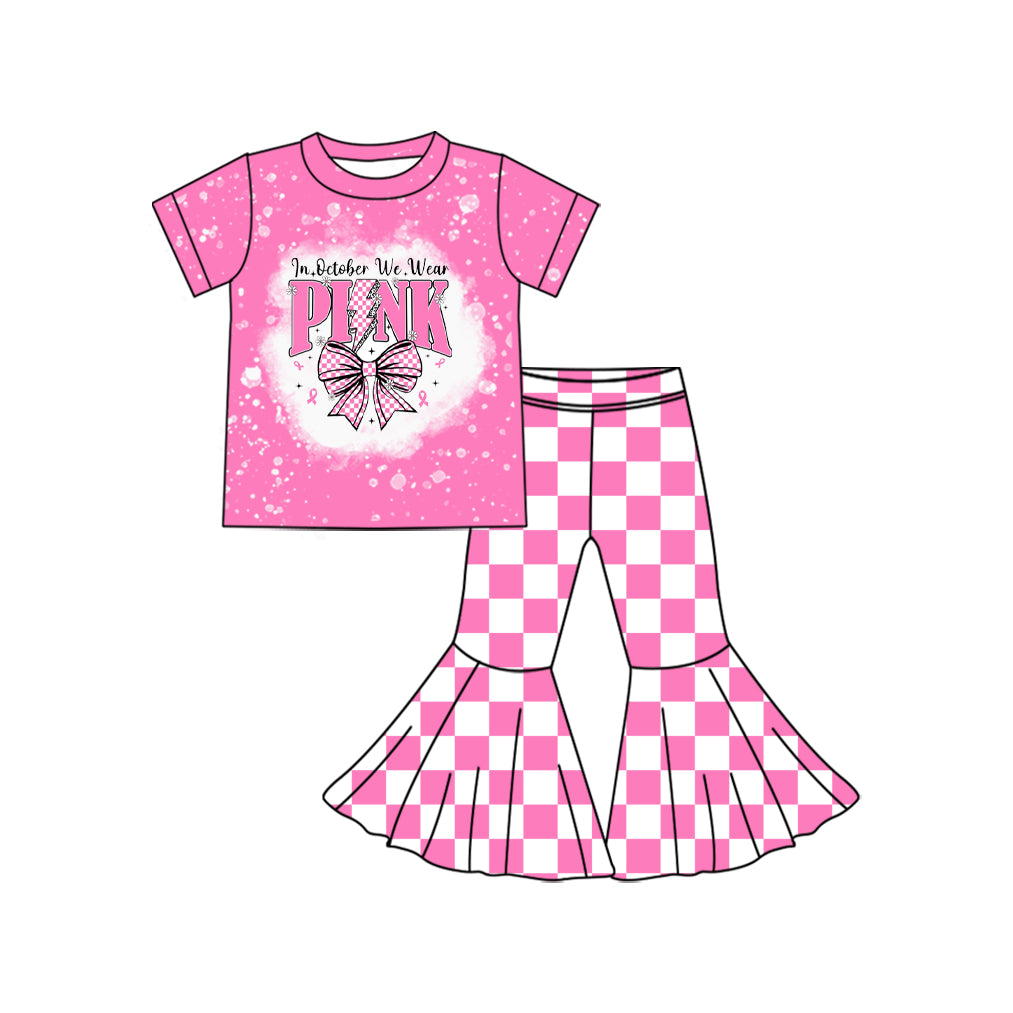 X820 GSPO2063 Letter Plaid Pink Set