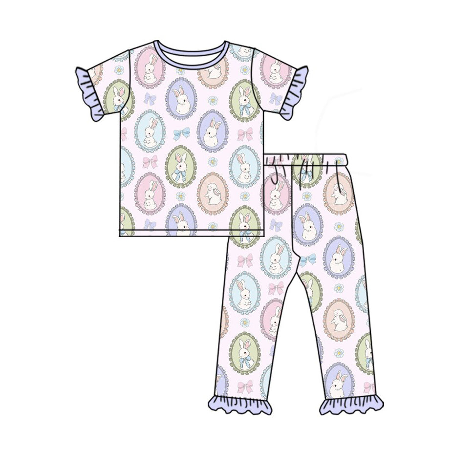 X10.29 GSPO2099 Rabbit Short-Sleeve T-Shirt and Pants Set