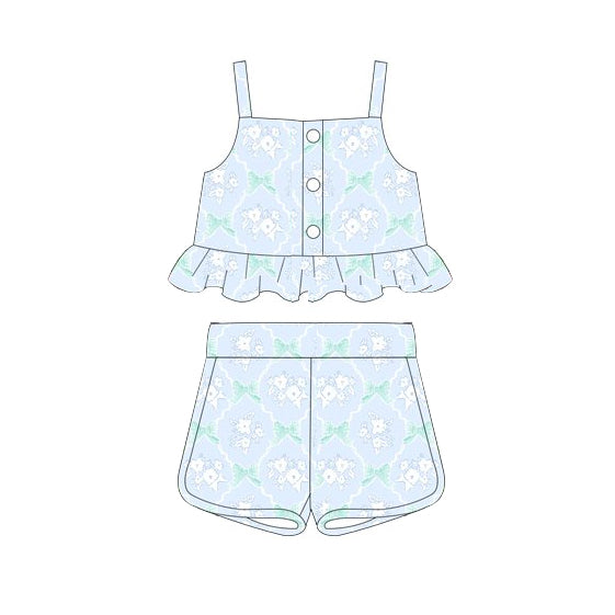 3.7GSSO265 Blue Flower Set
