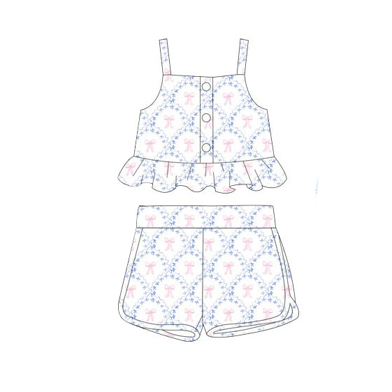 3.7GSSO267 Blue Bow Set