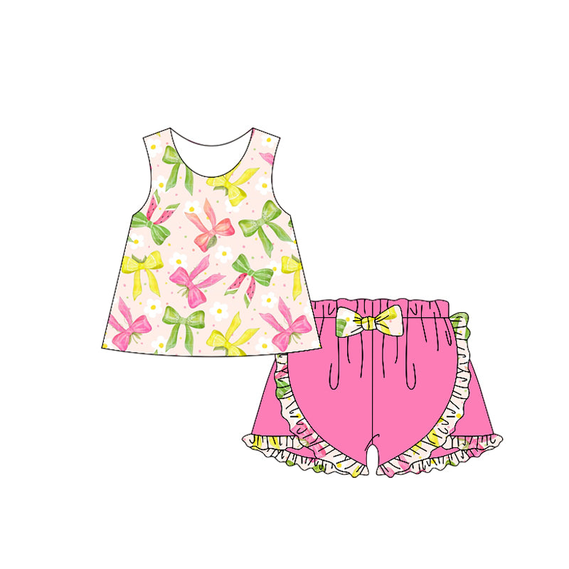 3.12GSSO2280 Colorful bow short sleeves