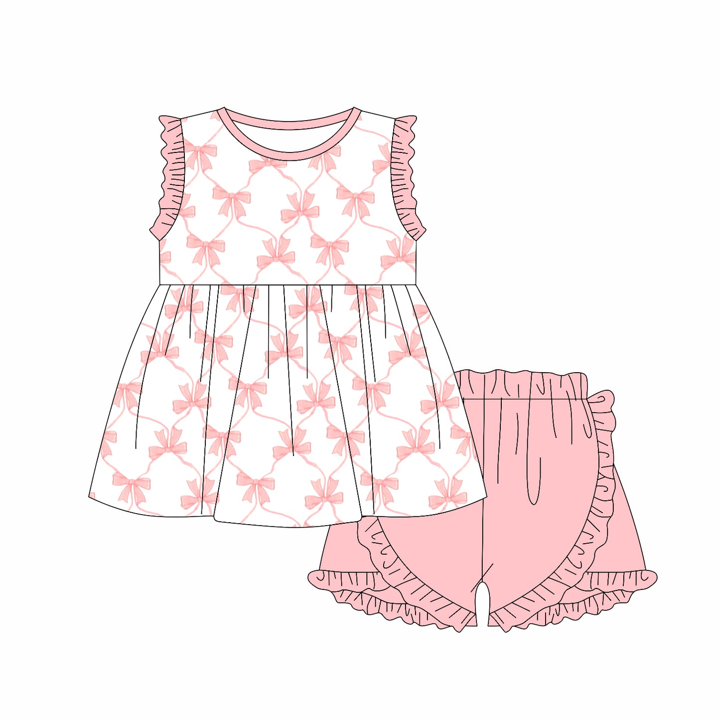 3.13GSSO2301 Pink Bow Set