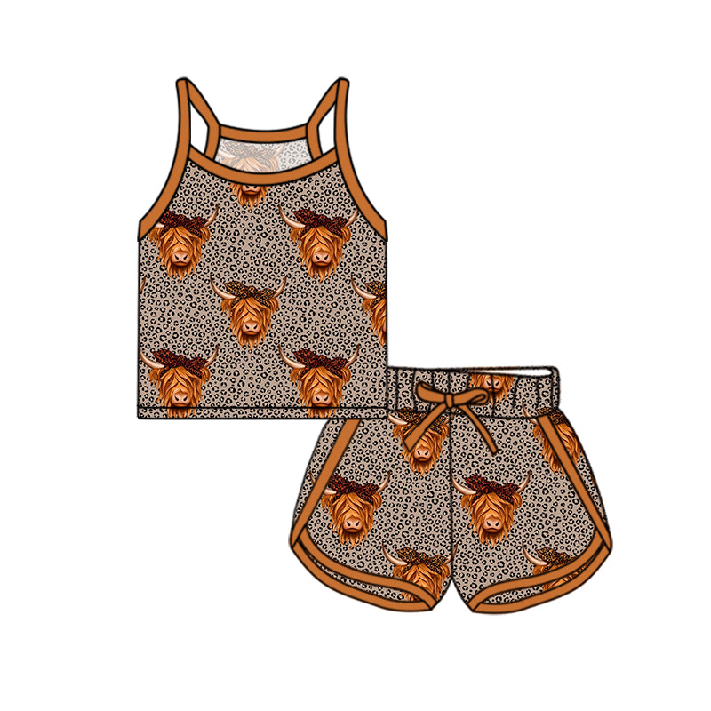 3.3GSO2341 Leopard print bull head suit