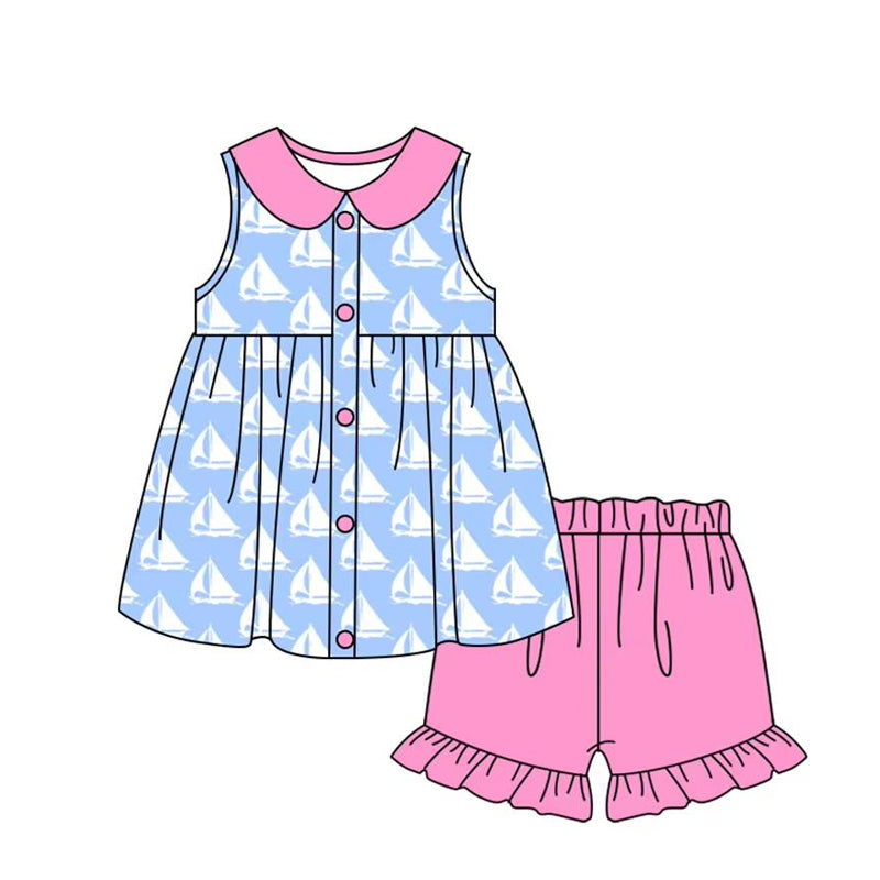 3.19 GSSO2406 Doll collar sailboat suit