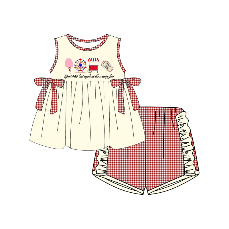 3.28GSSO2518 Ice cream short-sleeved suit