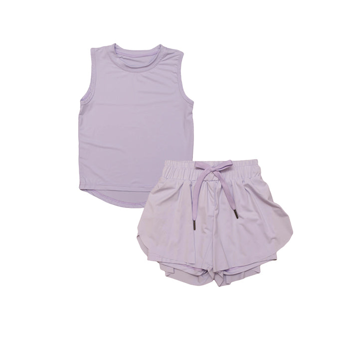 4.8GSSO2571 Purple Yoga Set