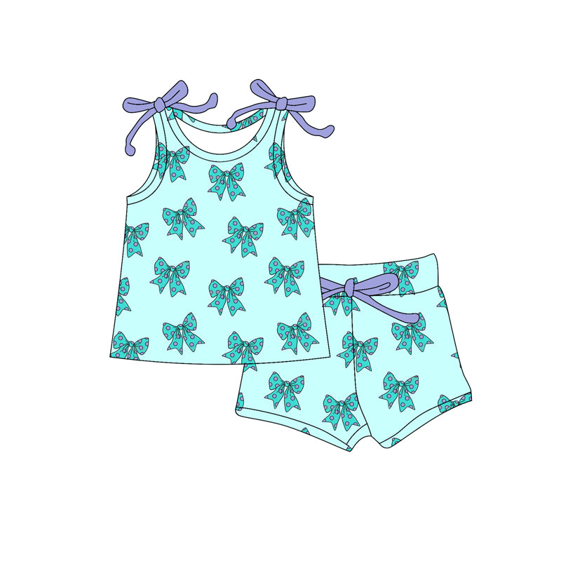 6.4GSD2598 Green Bow Suspender Set