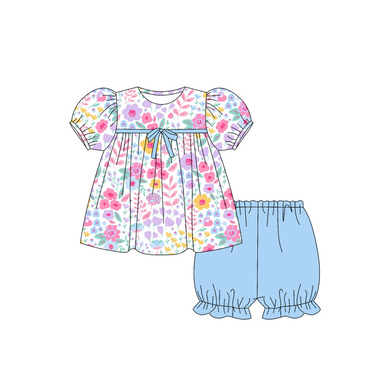 5.27GSSO2642 Floral Blue Suit
