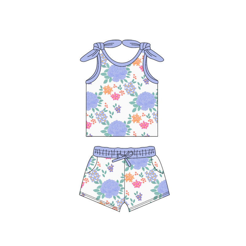 5.28GSSO2652 Purple Flower Girls Suit