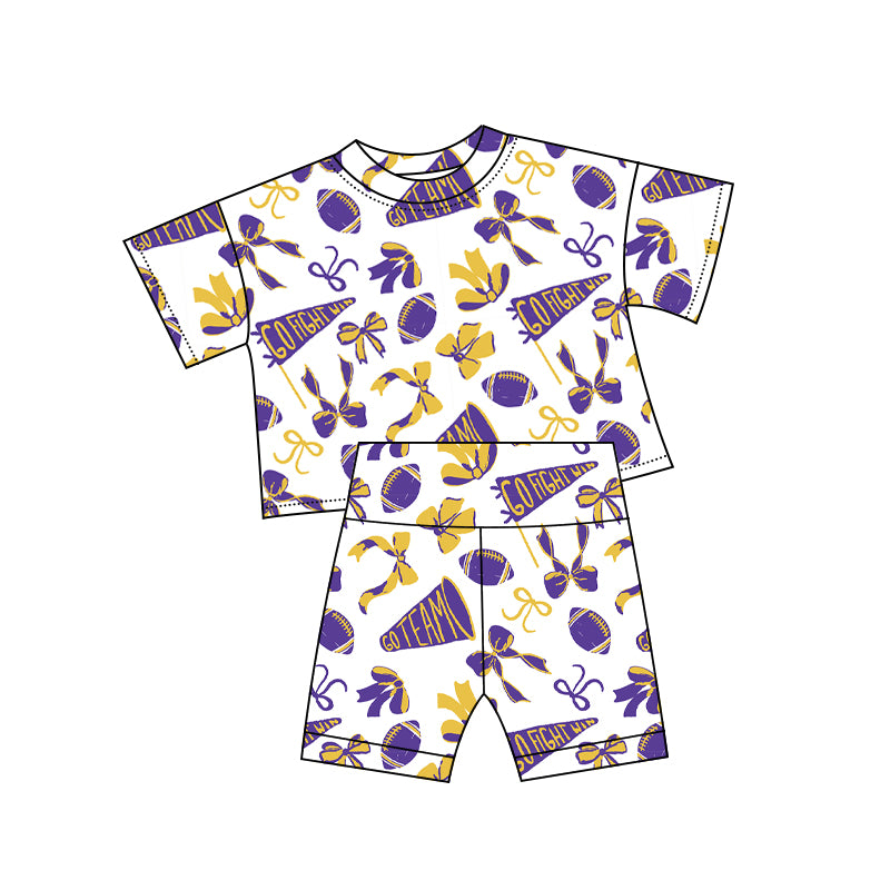 X10.30 GSSO2726 Purple Rugby Cartoon Set