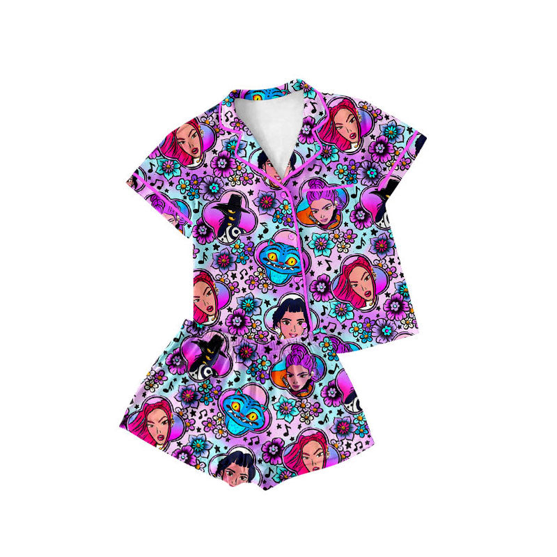 X10.14 GSSO2753 Cartoon Purple Pocket Button Set
