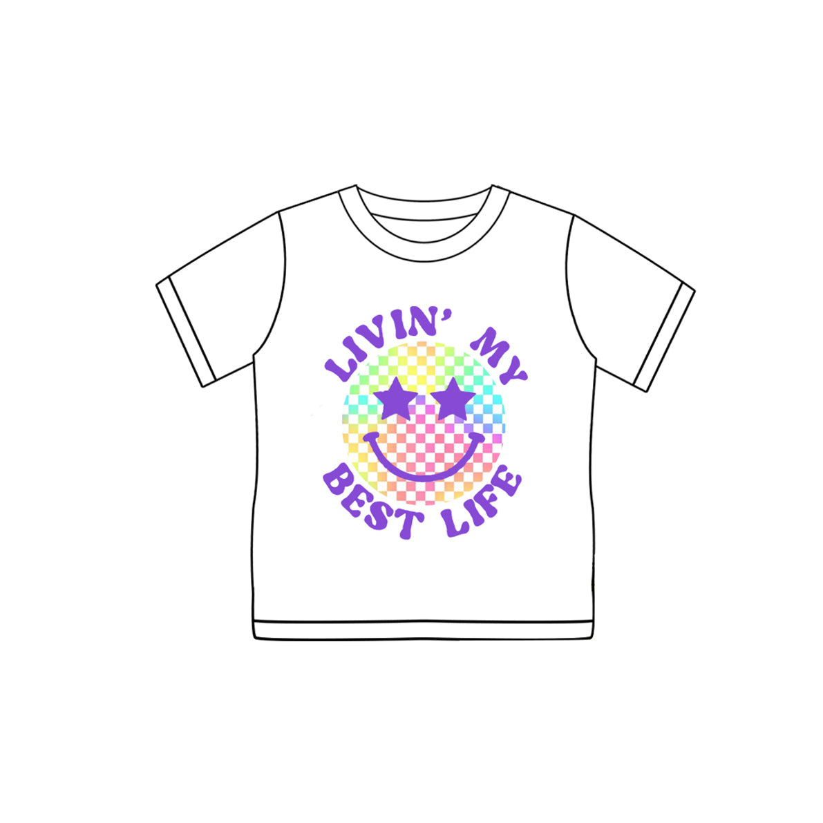 3.20GT0965 White smiley face top