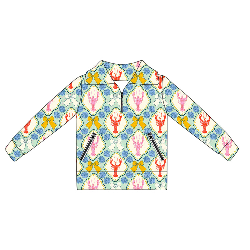 6.2GT1063 Colorful Lobster Yoga Top