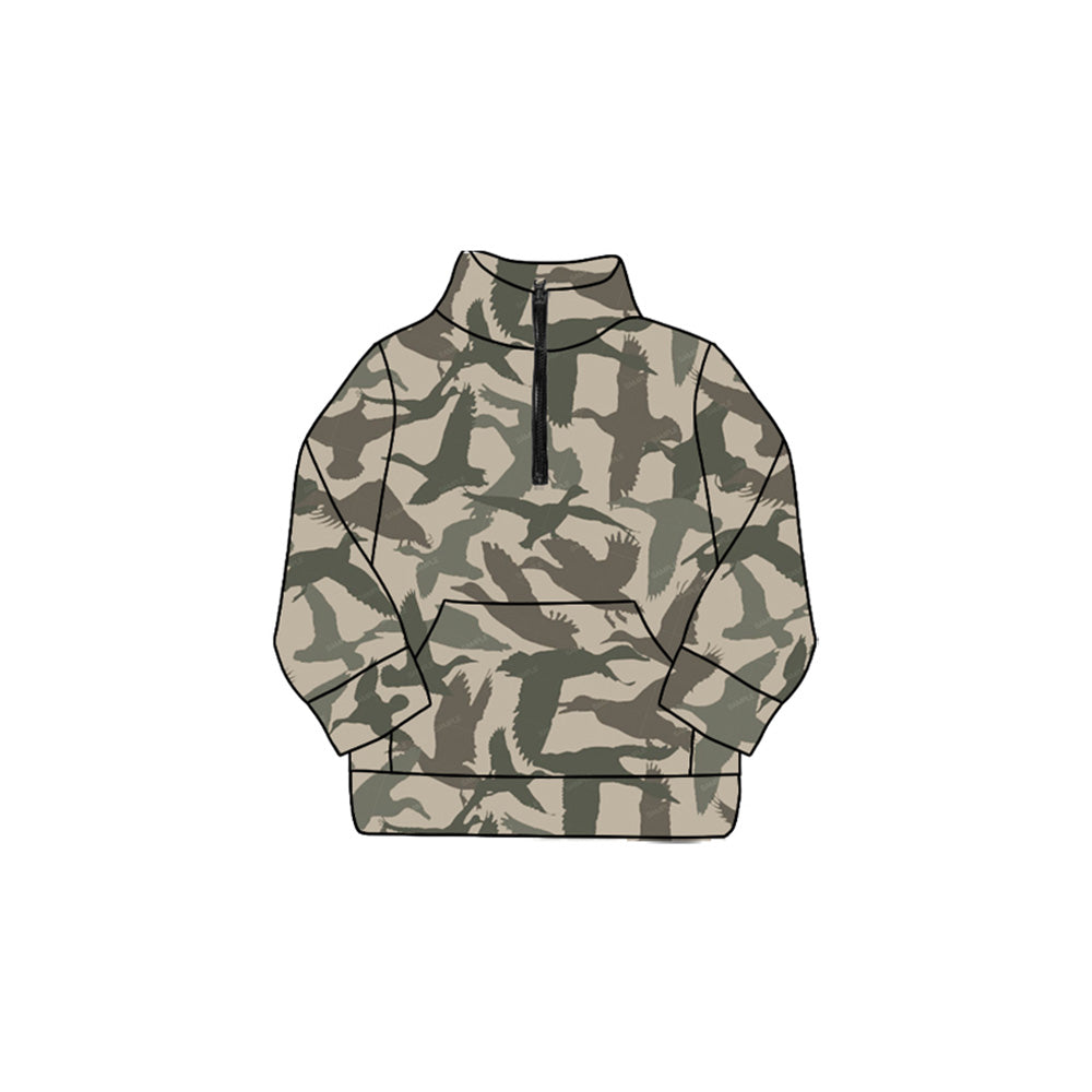 X912 GT1179 Camouflage Duck Yoga Top