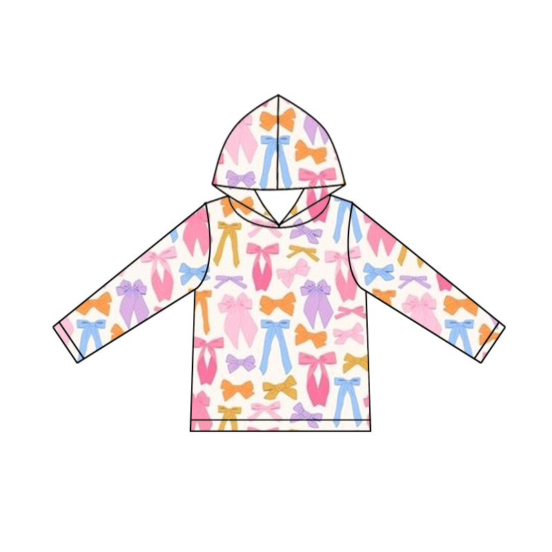 X924 GT1241 Colorful Bow Long-Sleeved Top