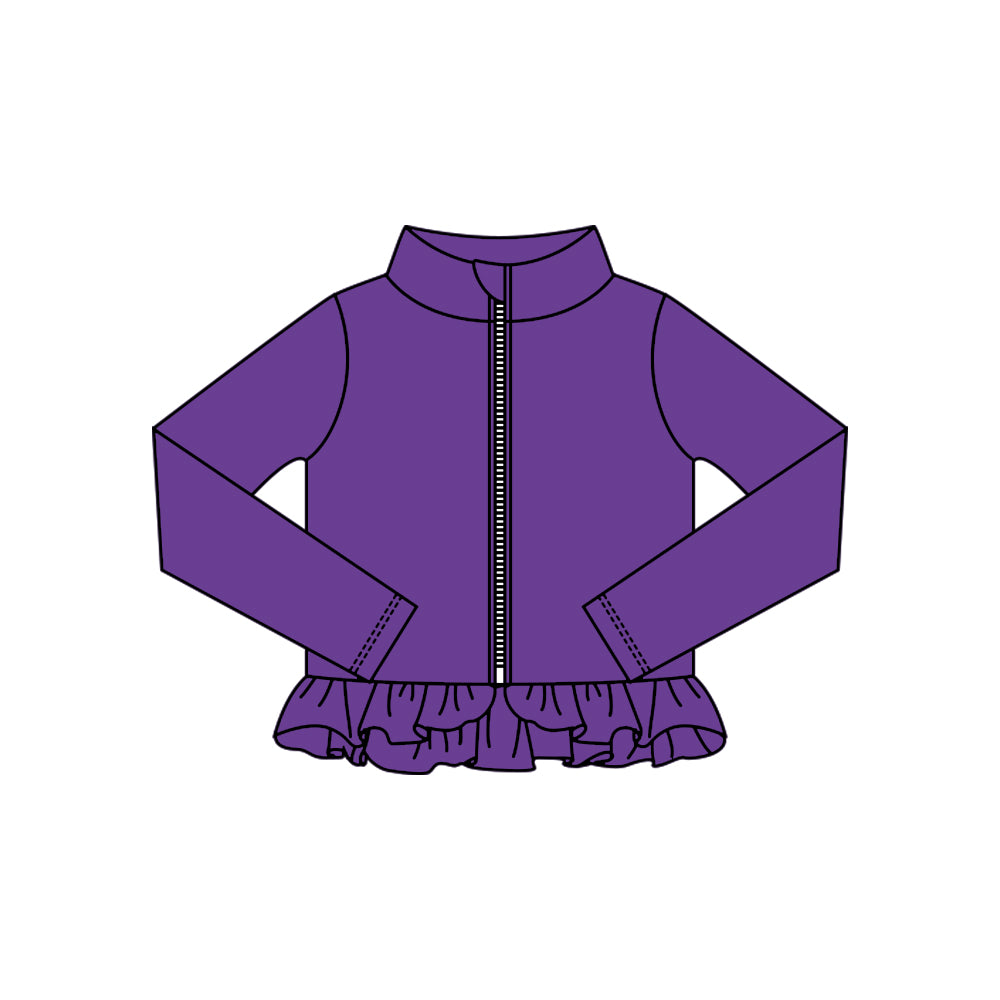 X10.18 GT1332 Purple Zipper Yoga Top