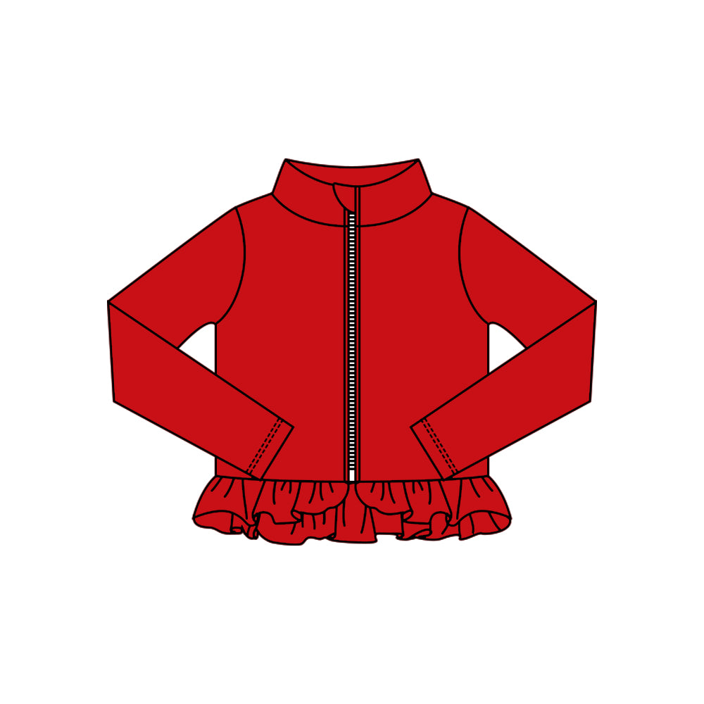 X10.18 GT1333 Red Zipper Yoga Top