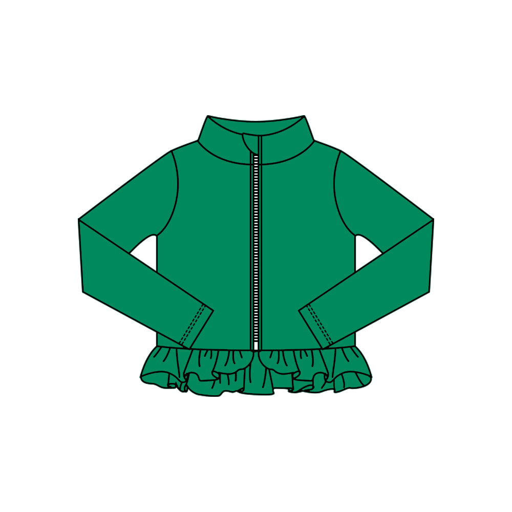 X10.18 GT1339 Green Zipper Yoga Top