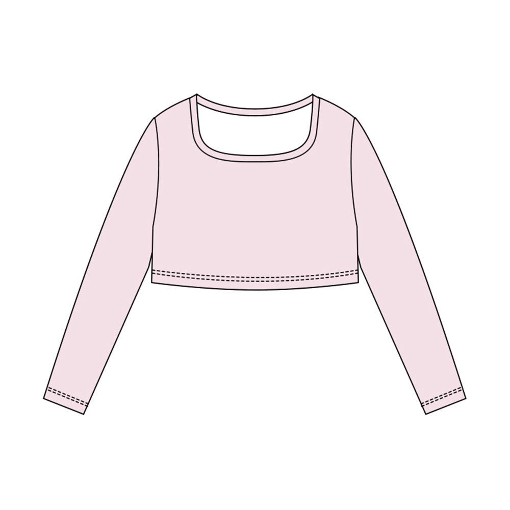 X10.25 GT1386 Pink Yoga Long-Sleeved Top