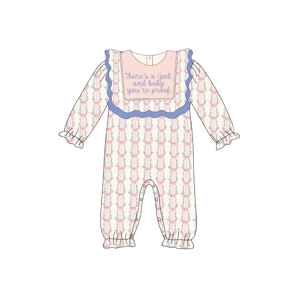 5.19LR2240 Bowknot Pink Flower Toddler Clothes