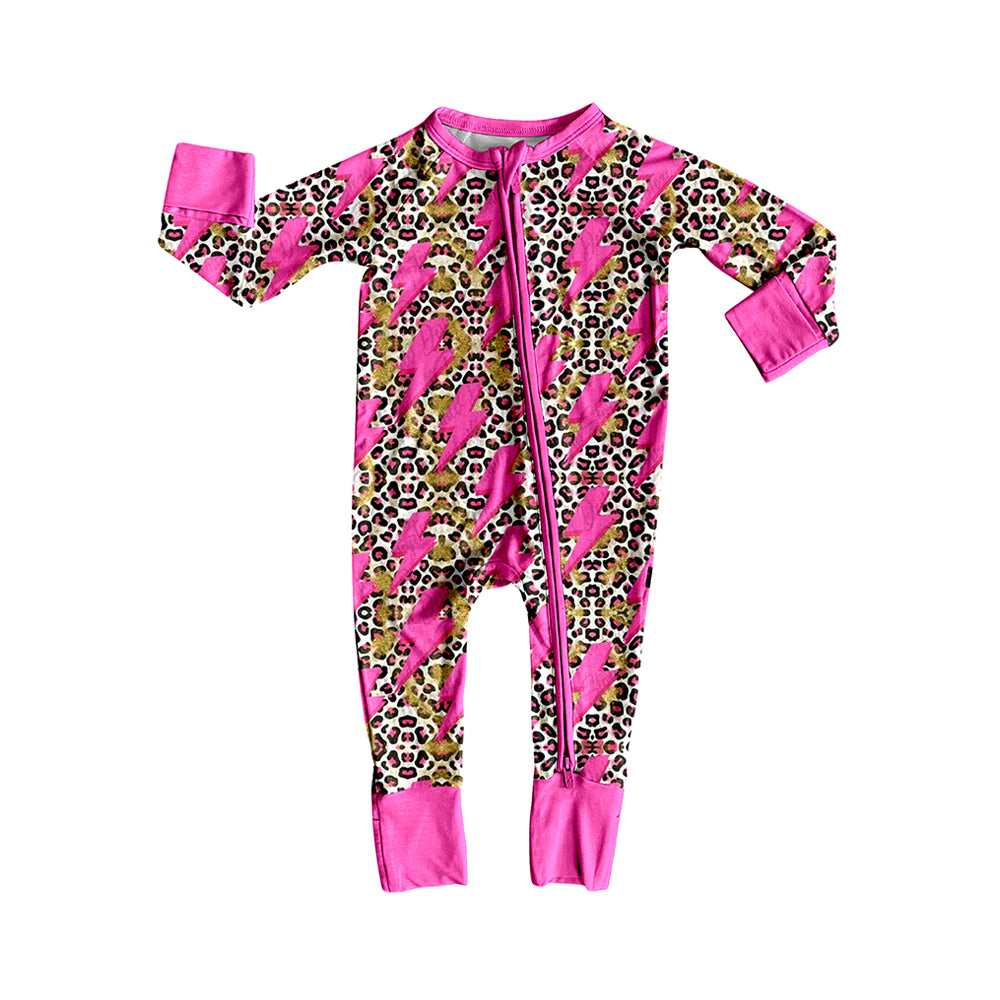 5.28SR2250 Lightning Leopard Print Long Sleeve Toddler Clothes