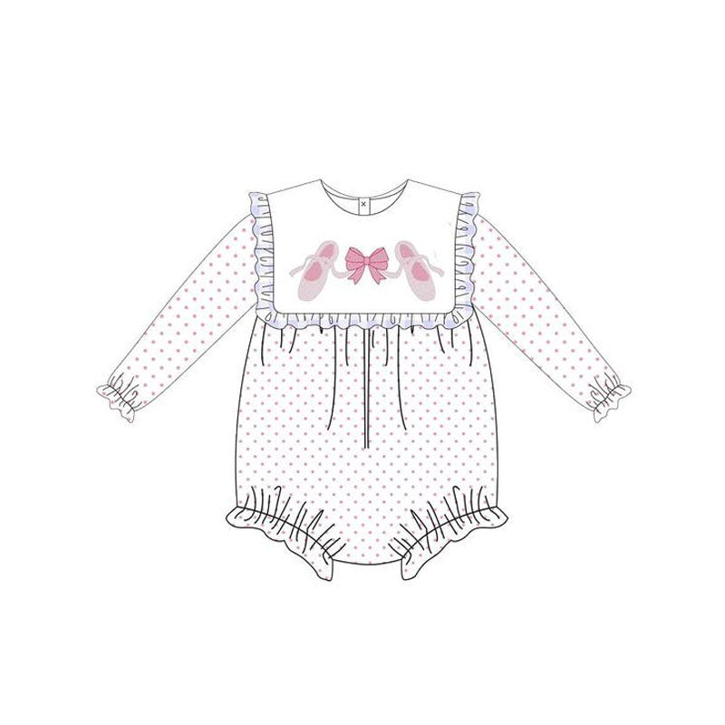5.29LR2259 dance shoes pink long-sleeved toddler clothes