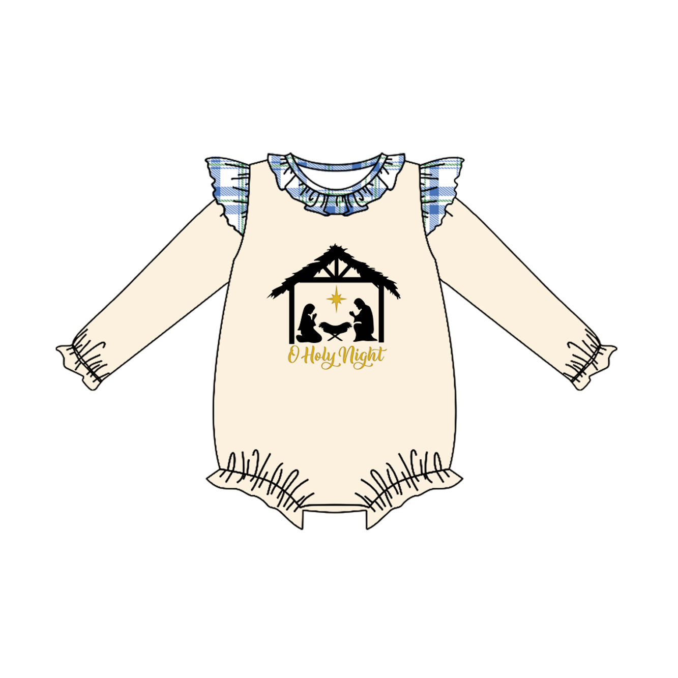 6.6LR2293 Jesus House Girls Long Sleeve Toddler Clothes