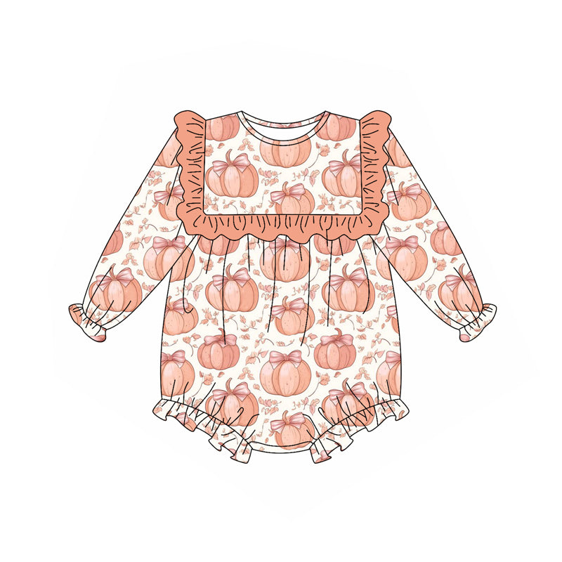 6.7LR2295 Pumpkin Long Sleeve Bodysuit