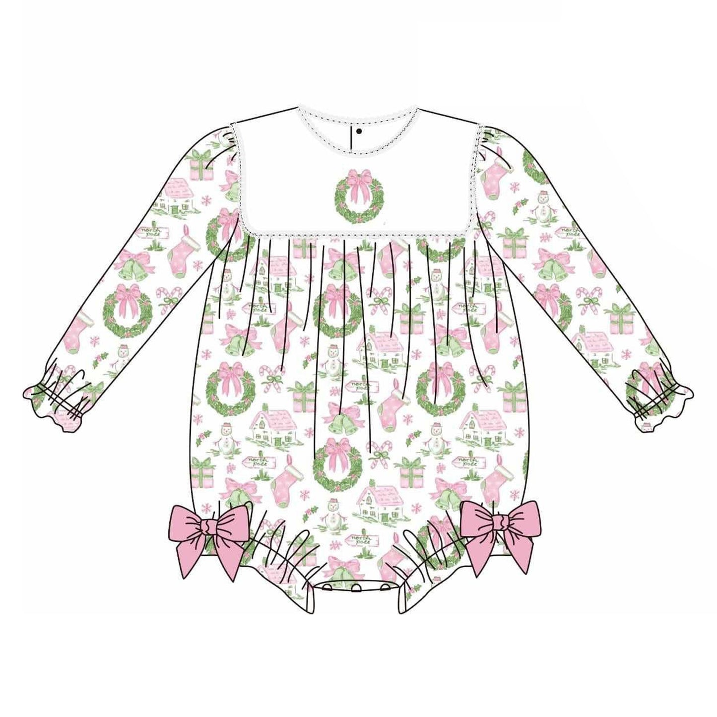 6.14LR2325 Christmas gift doll collar toddler clothes