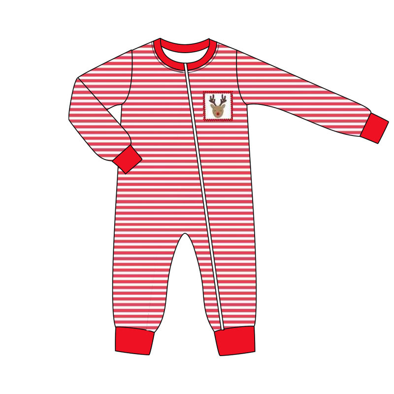 6.14LR2330 Striped Elk Boys Long Sleeve Toddler Clothes