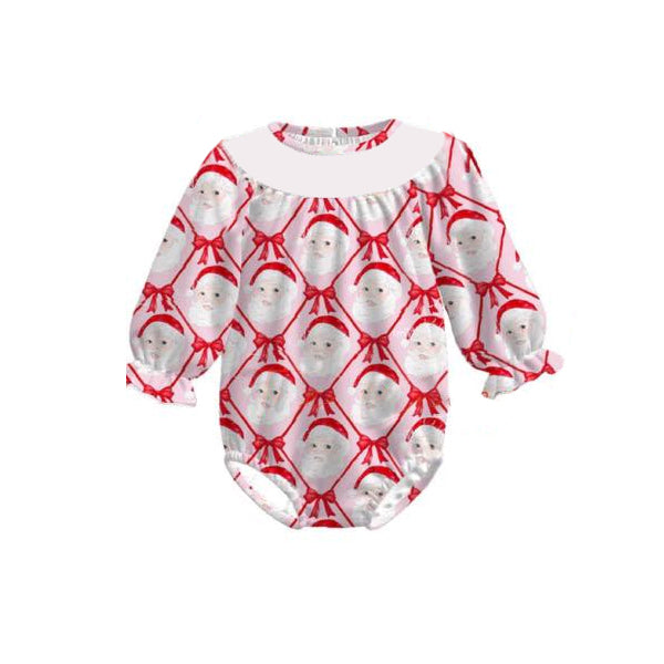 6.14LR2332 Santa Claus doll collar long sleeve toddler clothes