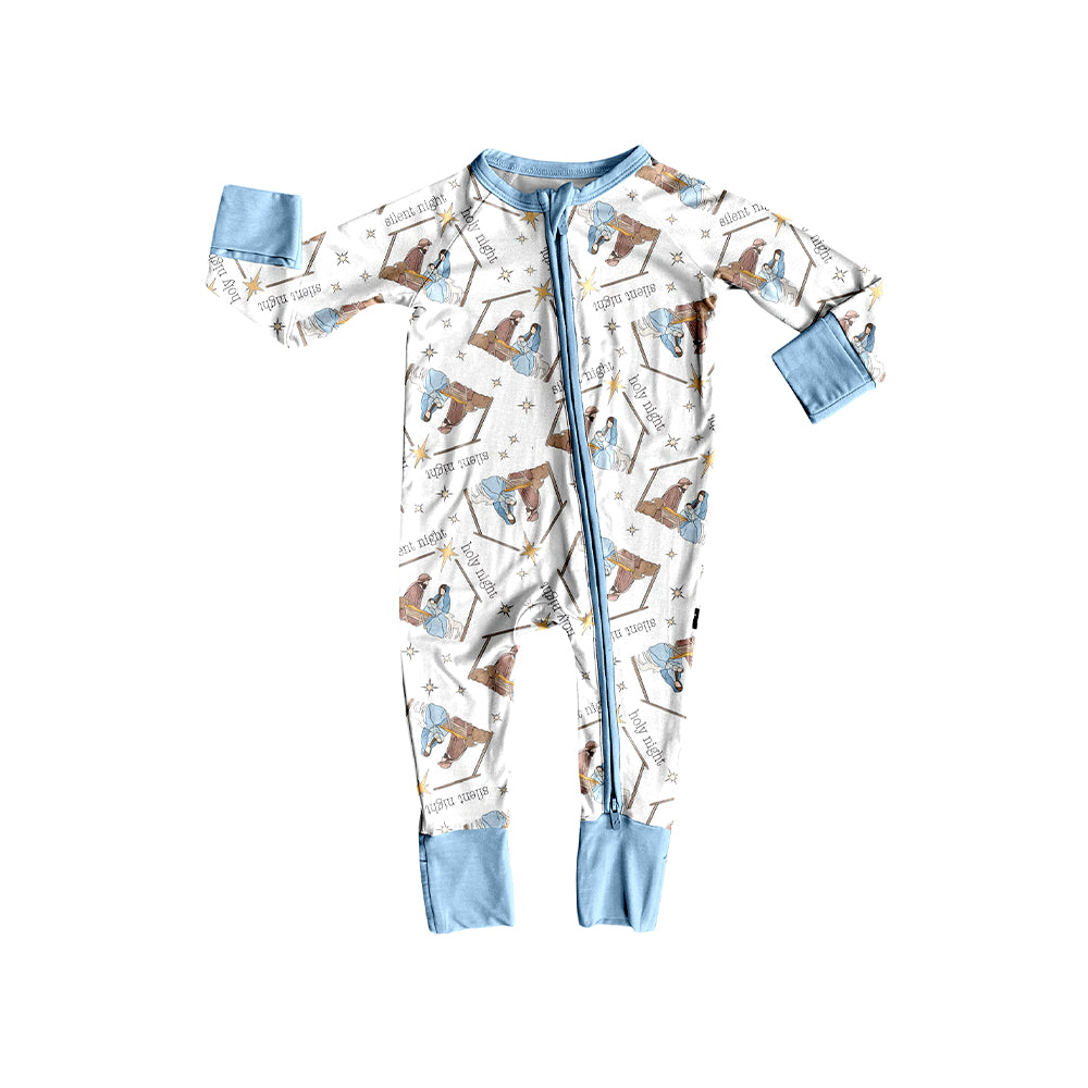 7.17LR2419 Star Jesus Long Sleeve Jumpsuit