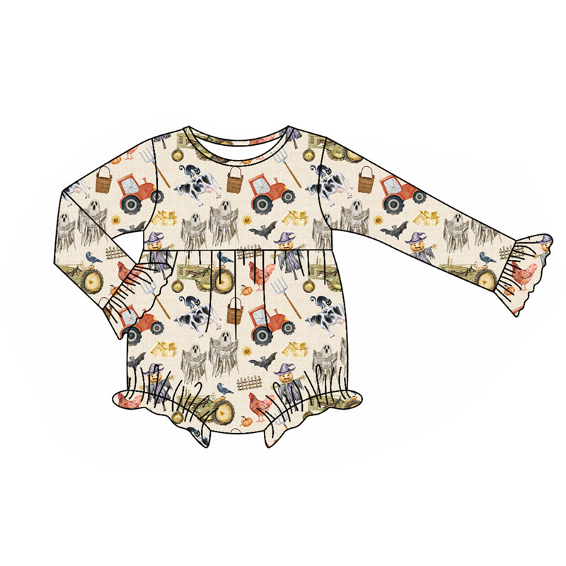 7.17LR2421 Farm Truck Long Sleeve Toddler Clothes