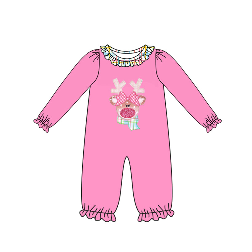 7.17LR2426 Rose Red Deer Toddler Clothes